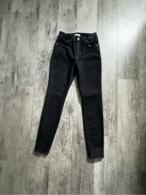 Good American Black Skinny Jeans - High Rise